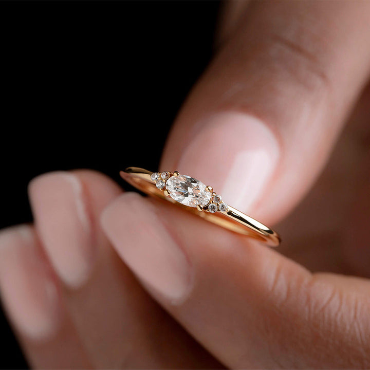 A Self-reminder You Are Still Enough-Diamond Thin Ring