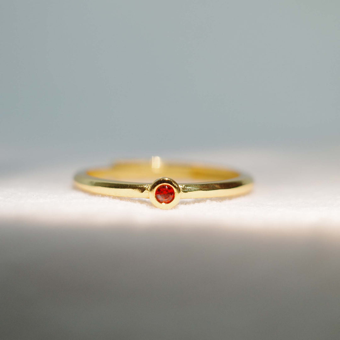 Mama's Stacking Birthstone Adjustable Ring