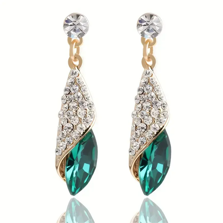 Veylith Emeraya Dangle Earrings | Gold