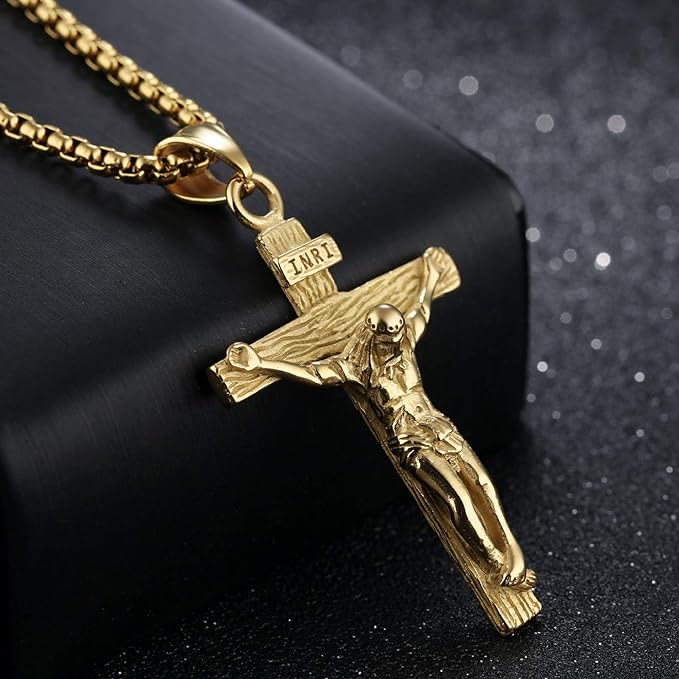 Christianartworkshop Jewelry Crucifix Pendant Charm Necklace