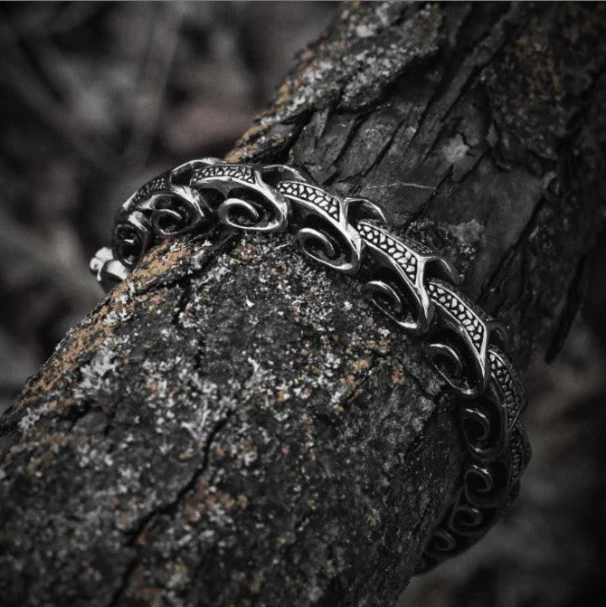 Vintage Dragon Bones Stainless Steel Animal Bracelet