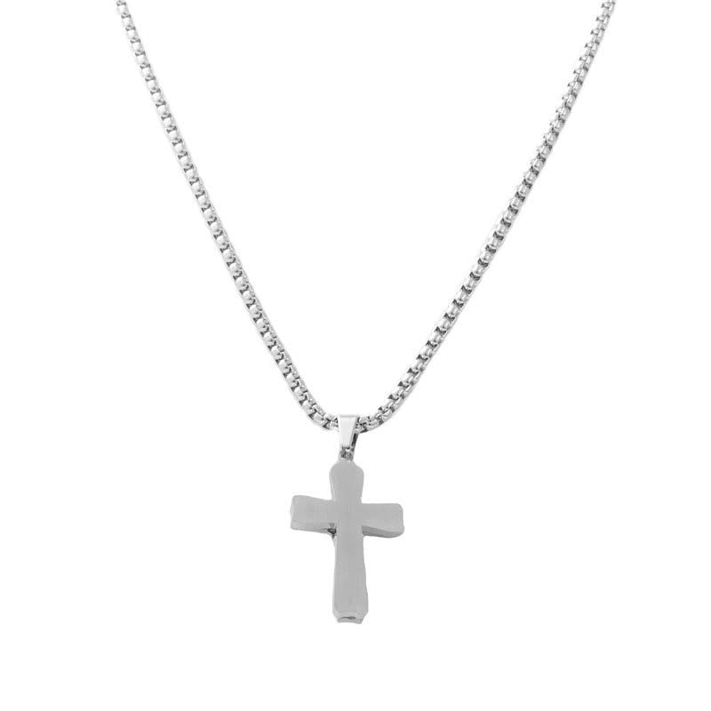 Christianartworkshop Dual - Tone Metal Crucifix Necklace with Jesus Figure: Faith & Art Fusion