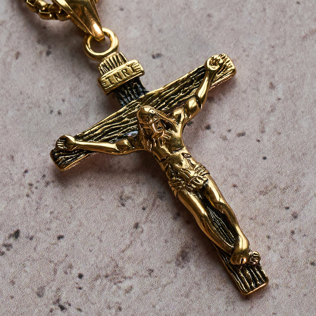 Christianartworkshop Jewelry Crucifix Pendant Charm Necklace