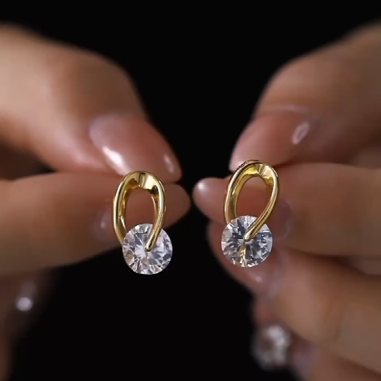 Minimalist Zircon Stud Earrings