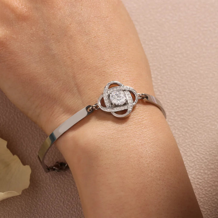 FOR FRIEND - I LOVE YOU DIAMOND KNOT BRACELET