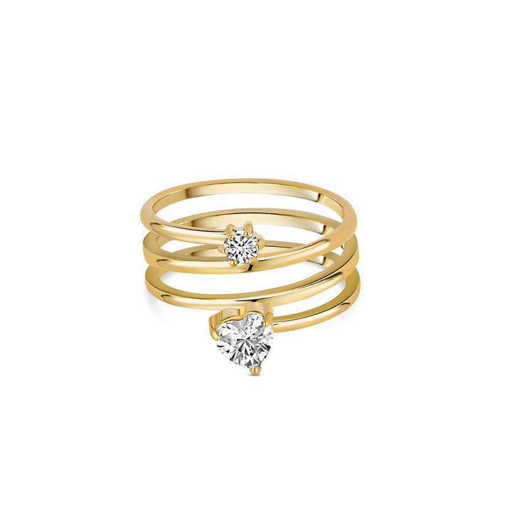 Bella | Classic Heart Accent Ring