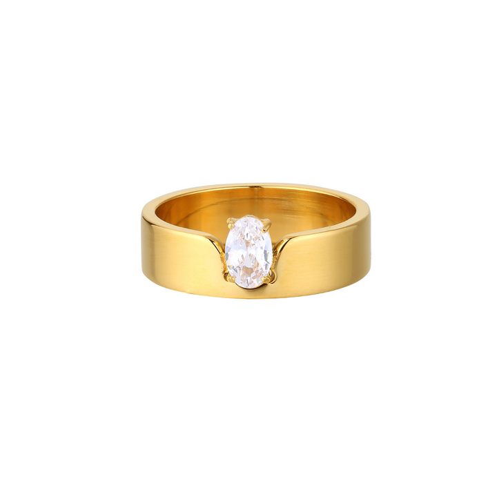 Olivia | Classic Oval Statement Ring