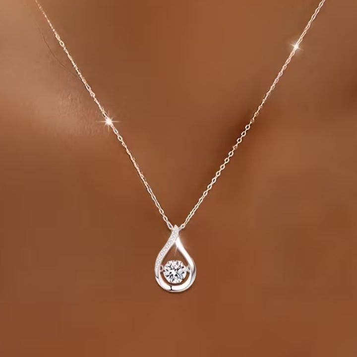 Teardrop Silver Necklace