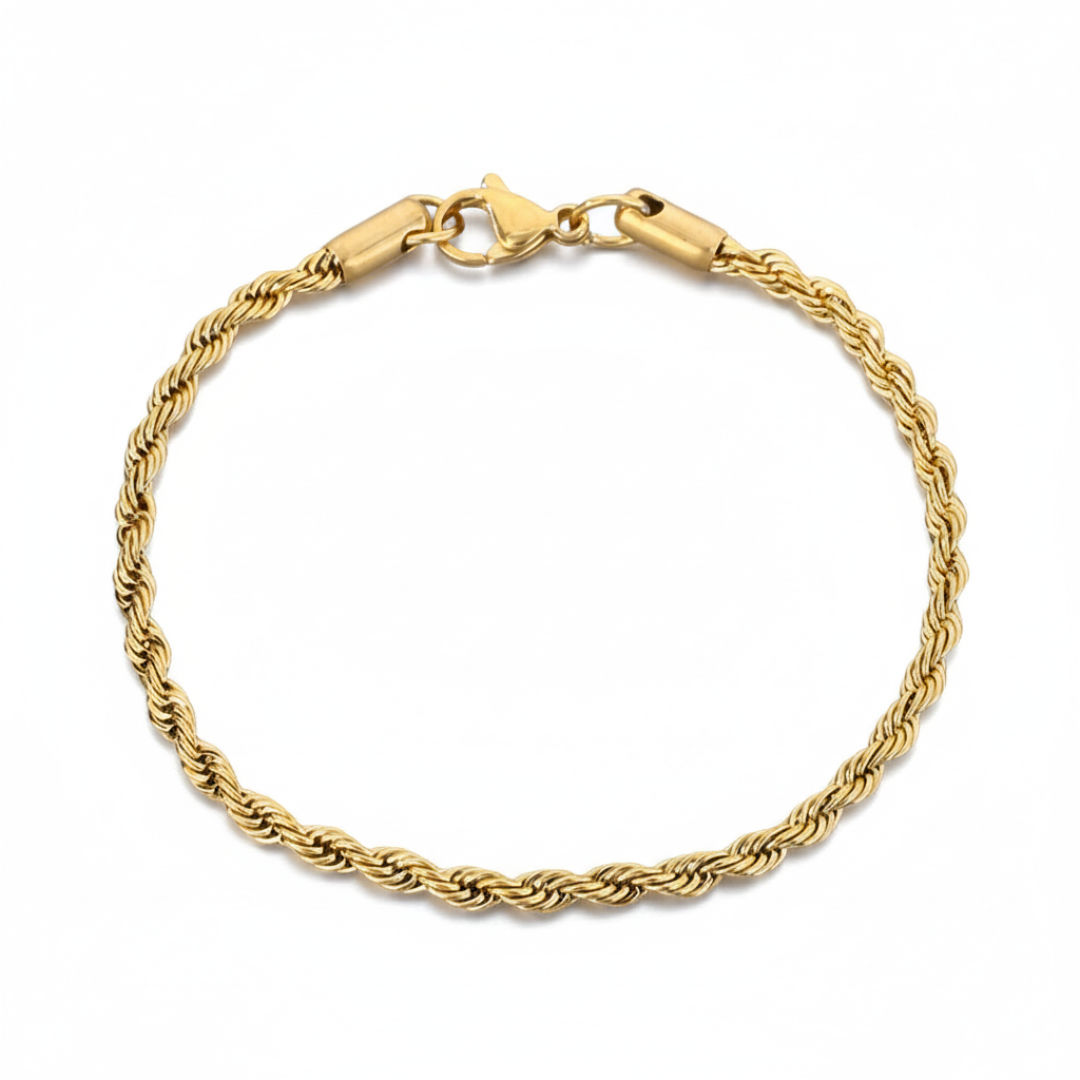 Rope Bracelet (Gold) 3mm