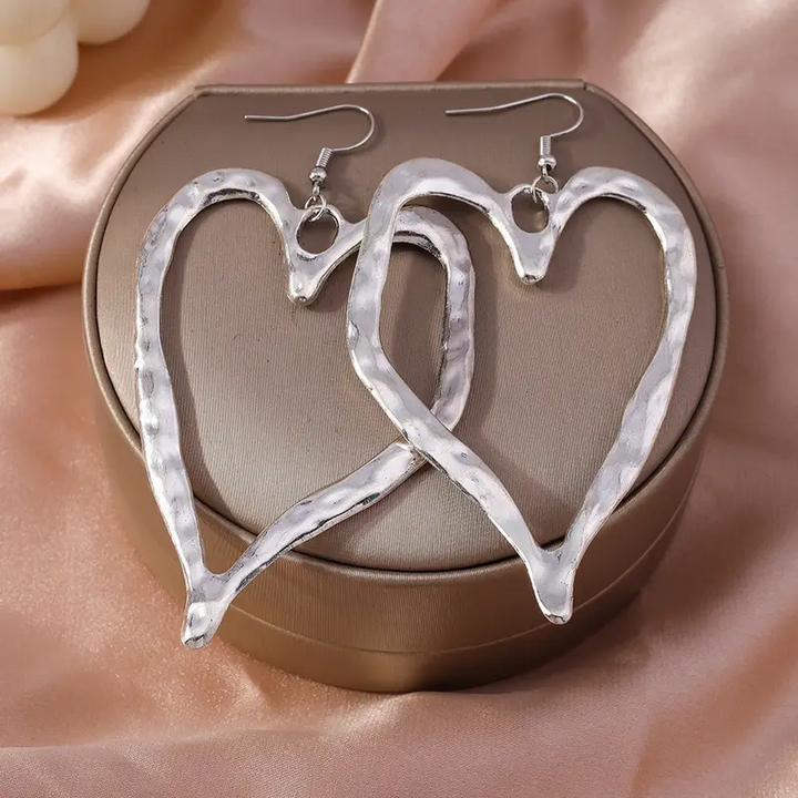 Hollow Heart Shaped Earrings
