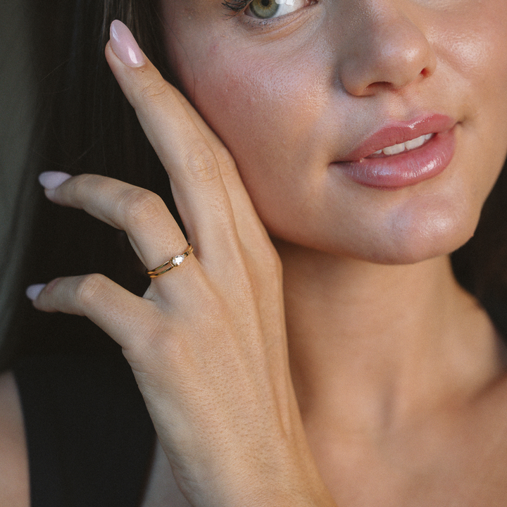 Savannah | Sculpted Wave Band Ring