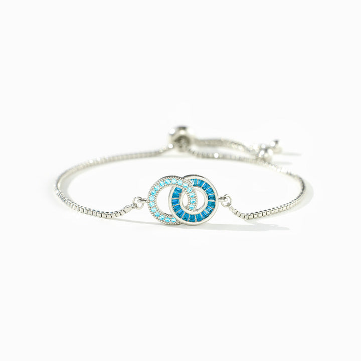 Mother & Daughter Linking Circles Bracelet