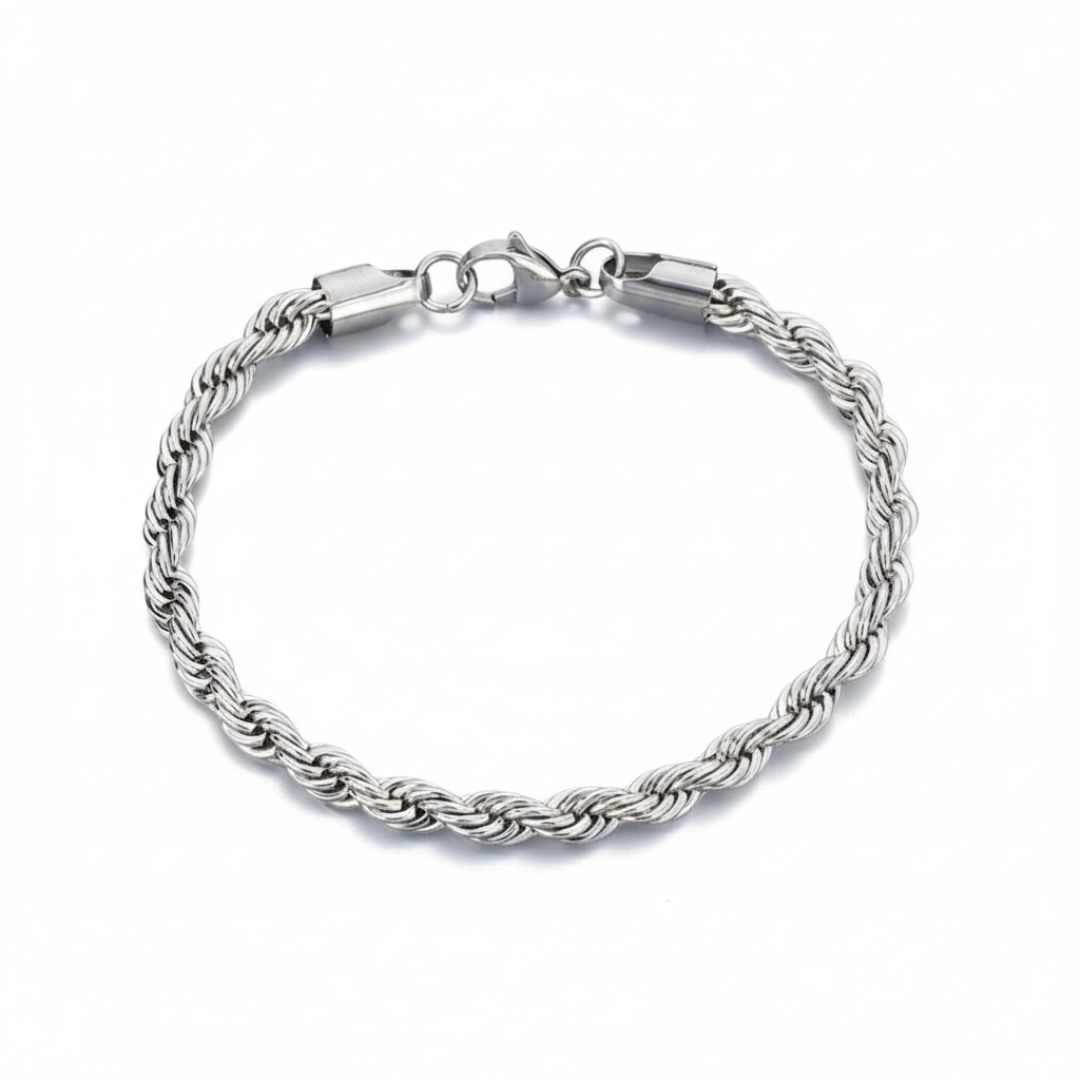 Rope Bracelet (Silver) 5mm