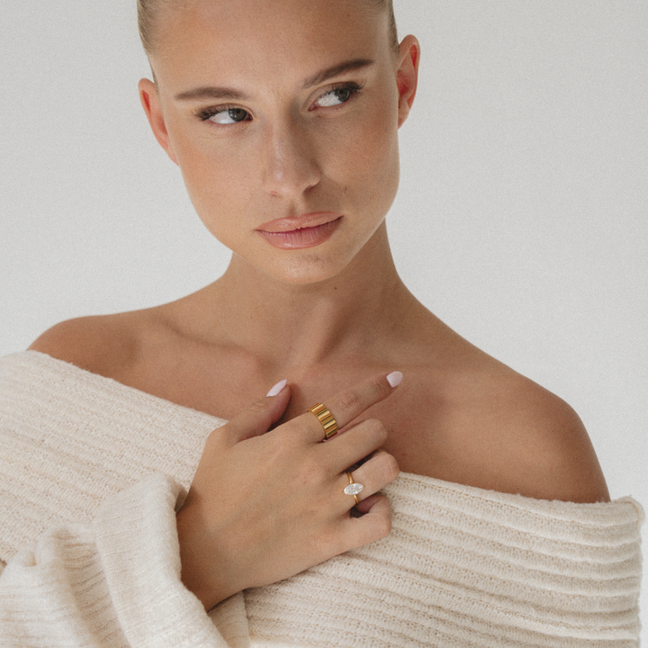 Chloe | Elegant Double Row Ring