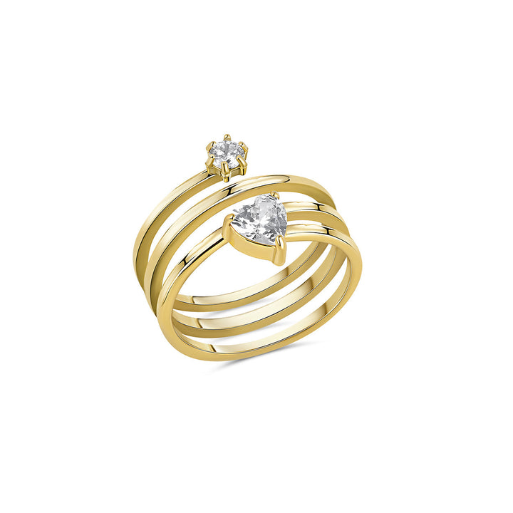 Bella | Classic Heart Accent Ring