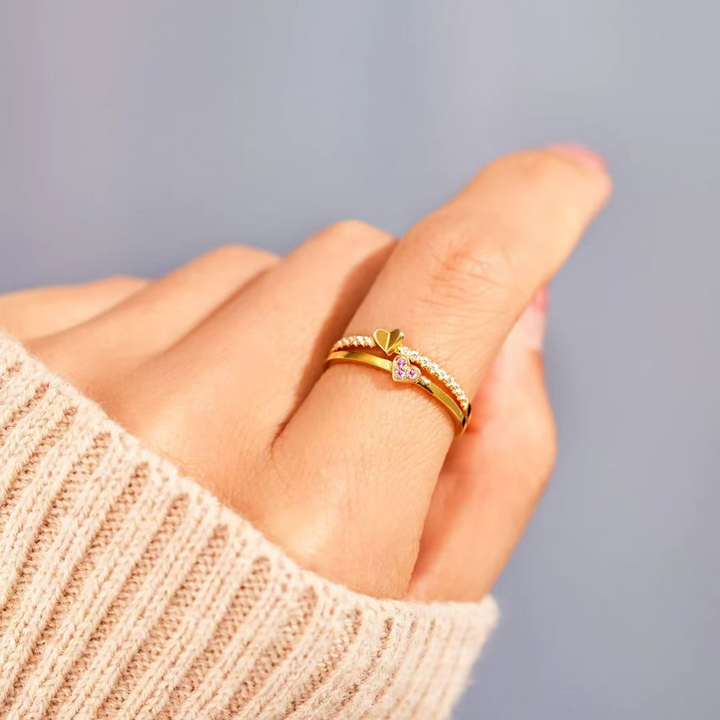 For Daughter- My Heart Will Always Be Tied To Yours Ring