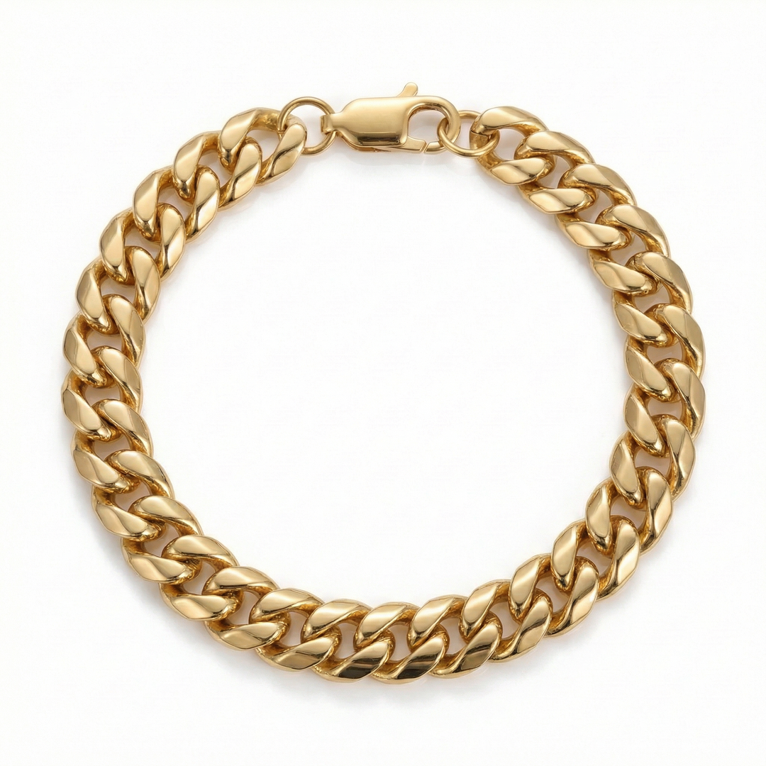 Cuban Bracelet (Gold) 8mm