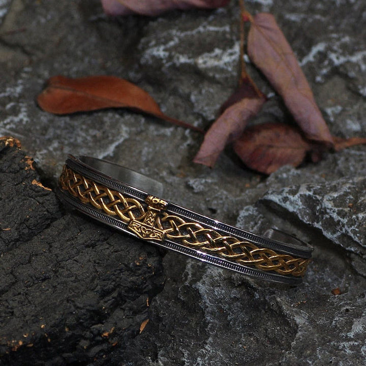 Stainless Steel Vikings Style Mjolnir Bracelet