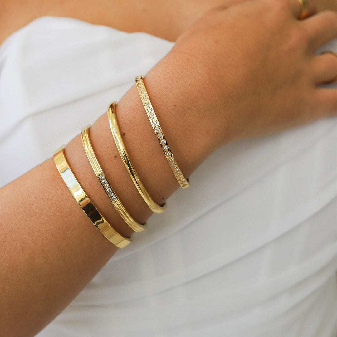 Aria | Timeless Beaded Bangle Bracelet