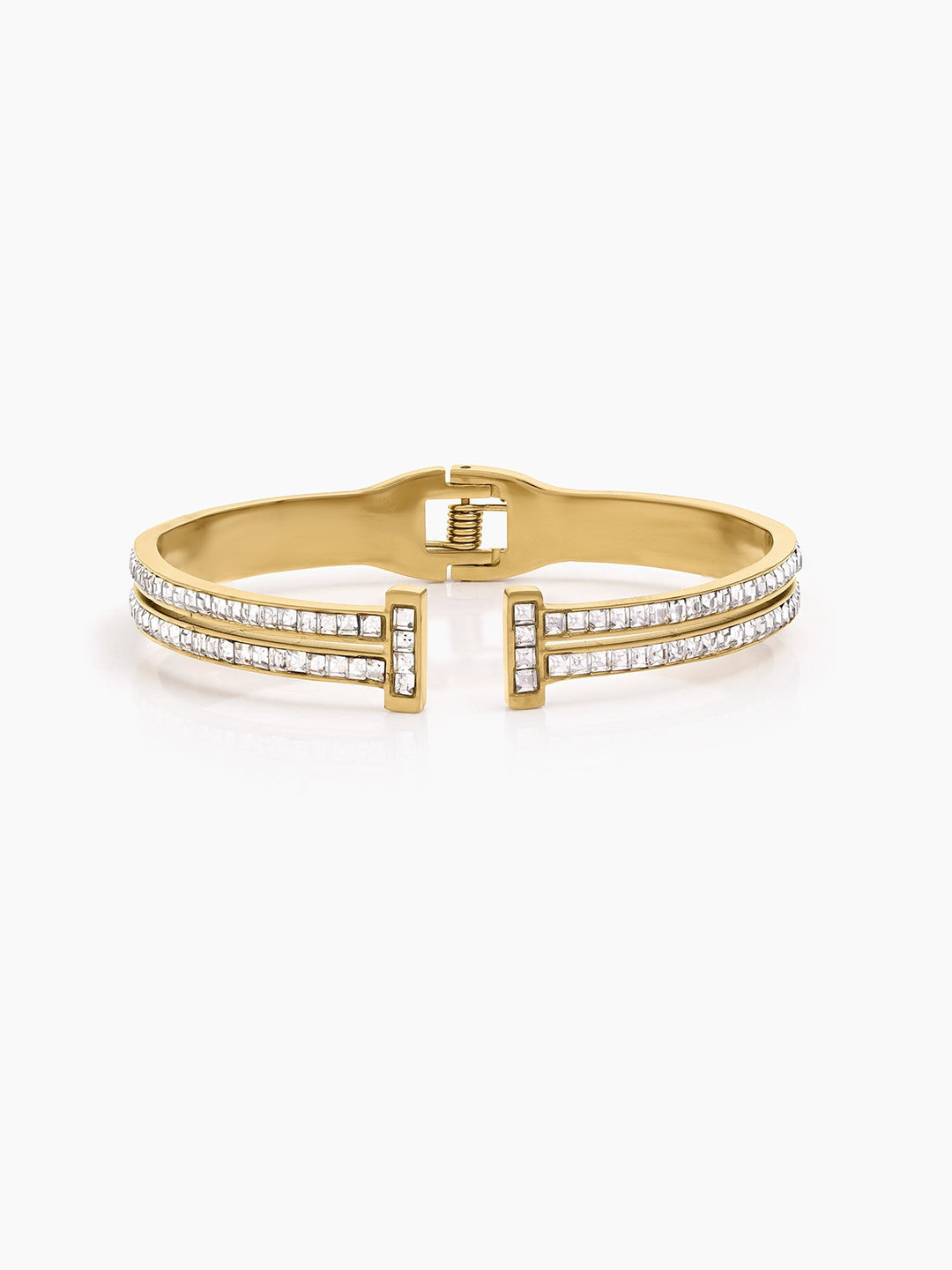 Blakely Diamond 18K Gold Plated Cuff Bracelet