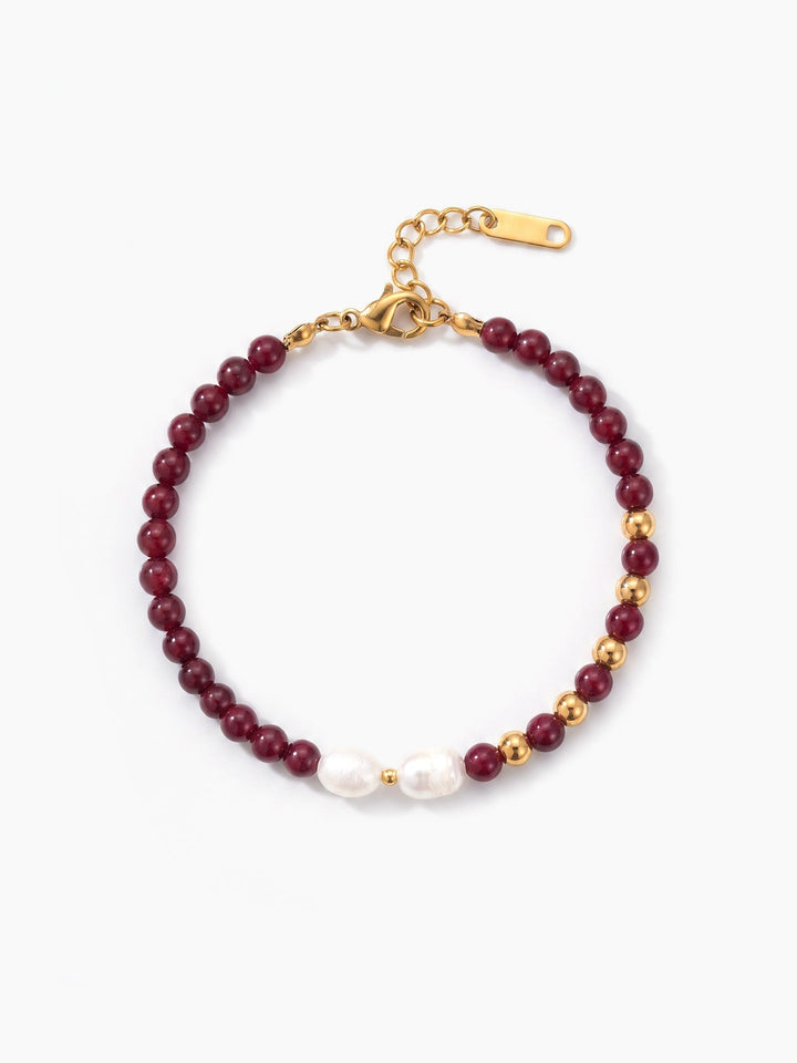 Bonnie Beaded 18K Gold Plated Women's Loose Bracelet