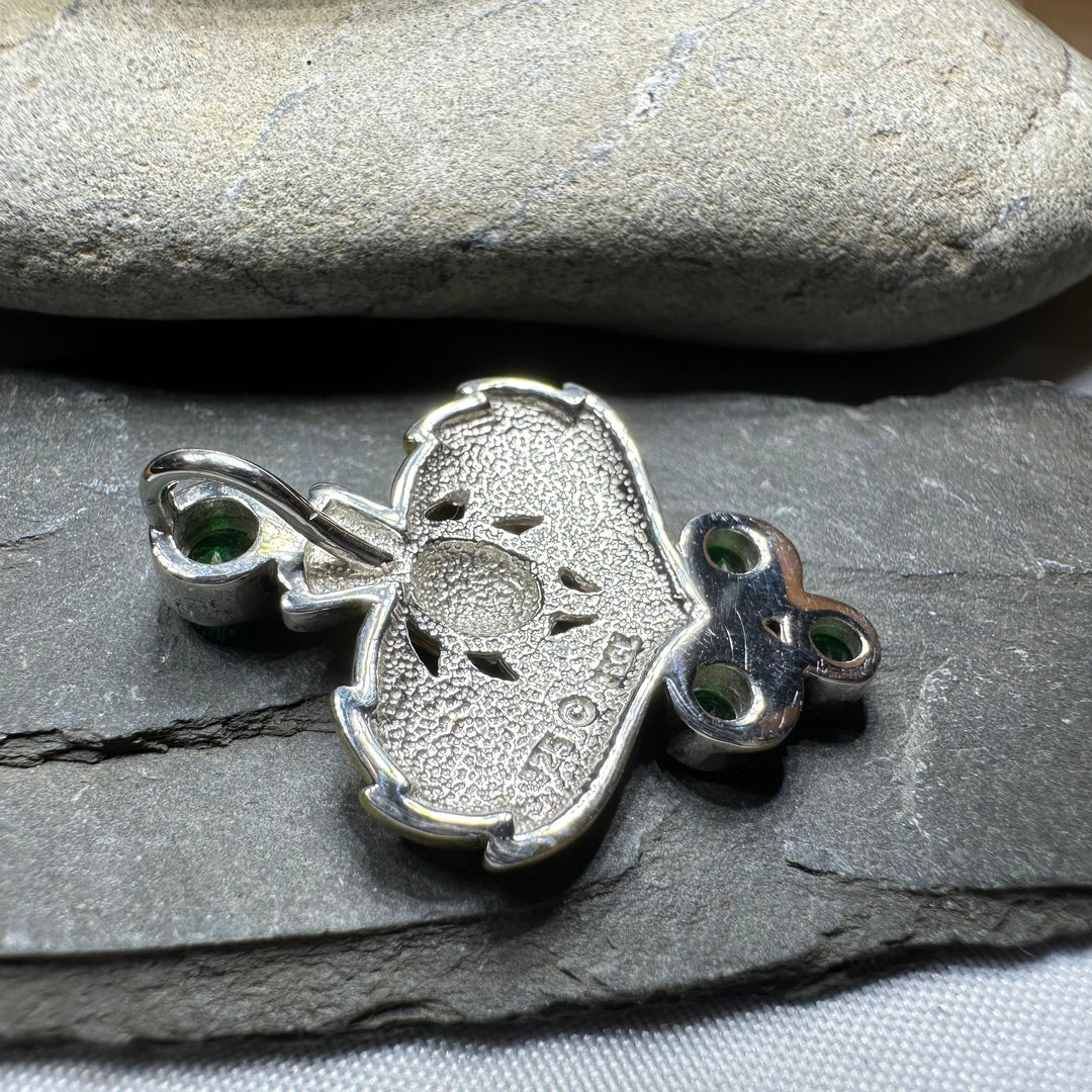 Aberdeenshire Scottish Thistle Necklace in Sterling Silver