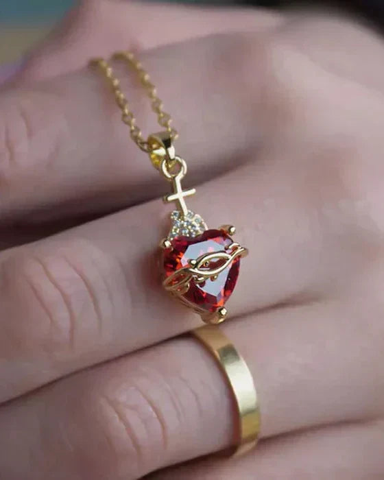 Sacred Heart of Jesus Necklace (Gold Plated)