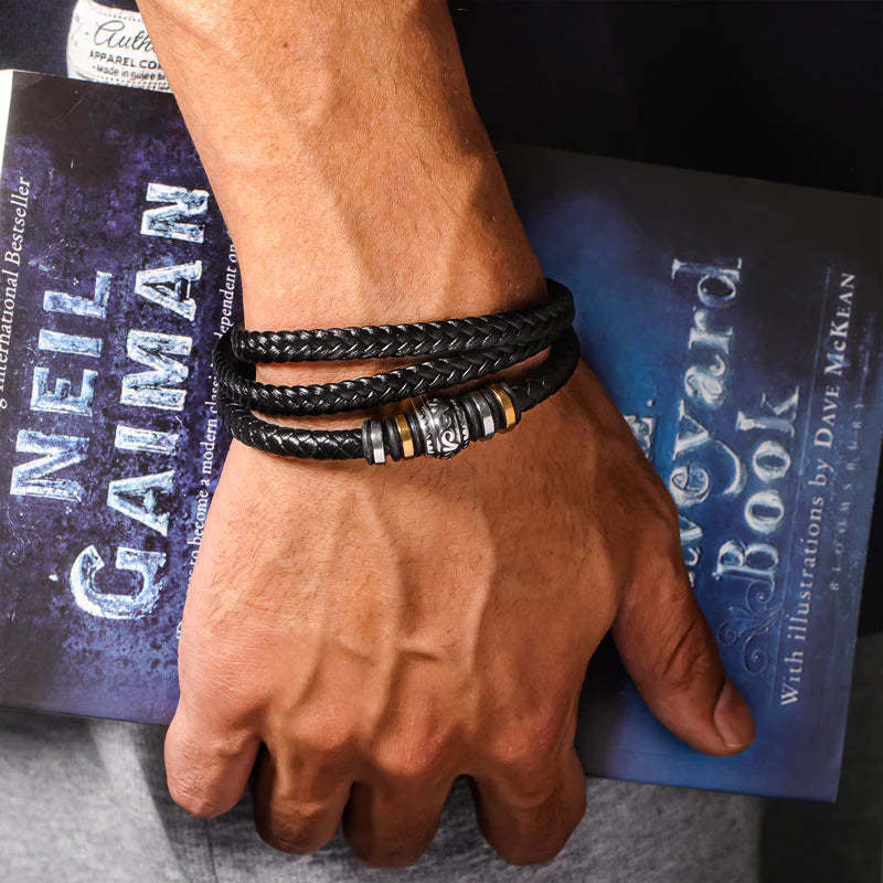 To My Grandson- Never forget how much I love you Bracelet