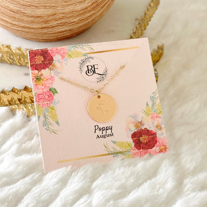 Birth Flower Necklace