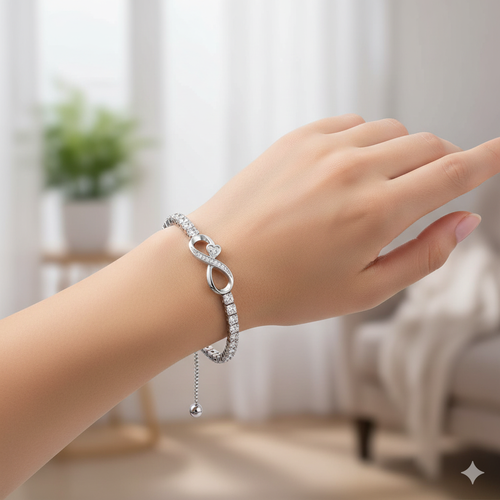 To My Daughter- Keep Me In Your Heart Infinity Bracelet