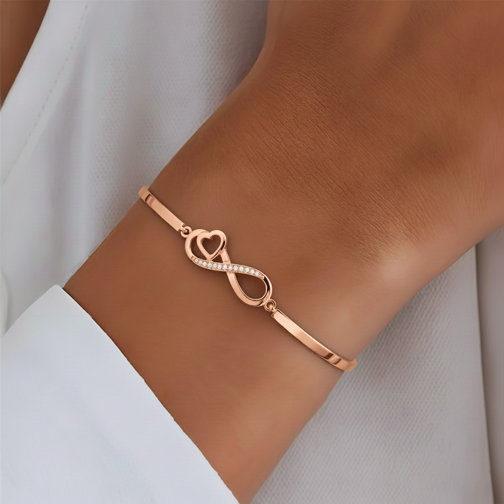 To My Daughter- Keep Me In Your Heart Infinity Bracelet