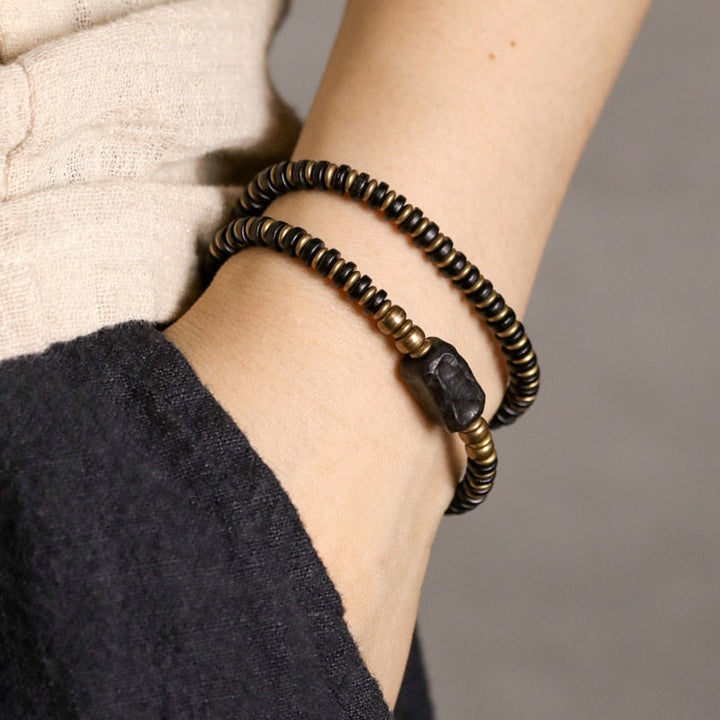 Harald | Handmade Ebony & Copper Bracelet