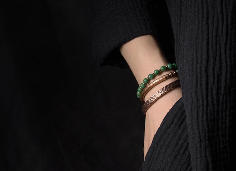 Sigrid | Natural Stones & Copper Handmade Bracelet