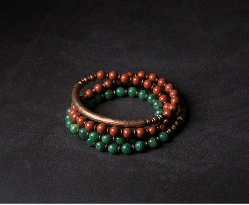 Sigrid | Natural Stones & Copper Handmade Bracelet