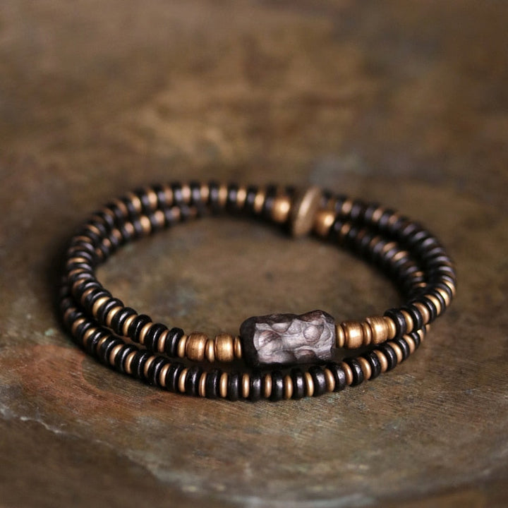 Harald | Handmade Ebony & Copper Bracelet
