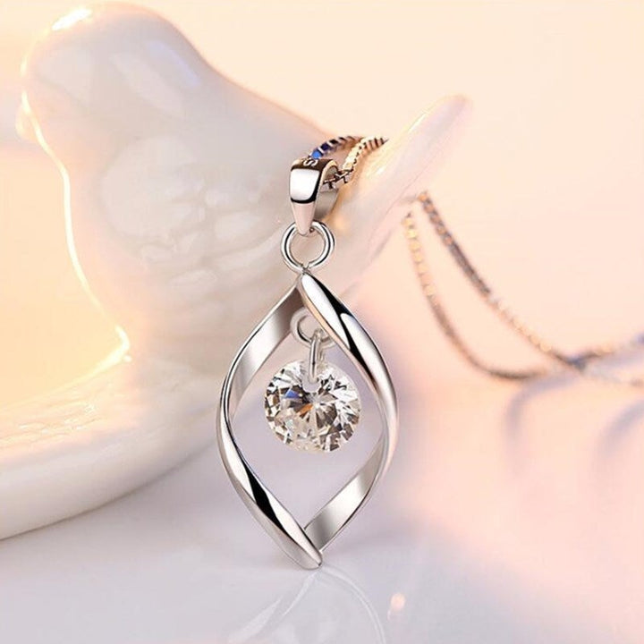 Silver Zirconia Crystal Pendant