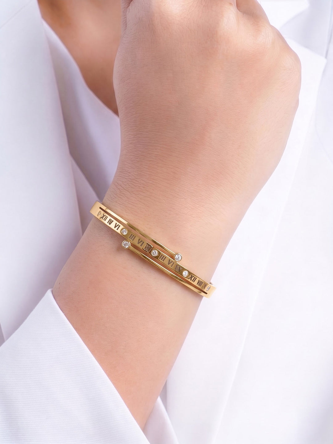 Justina Diamond 18K Gold Plated Small Wrist Bracelet