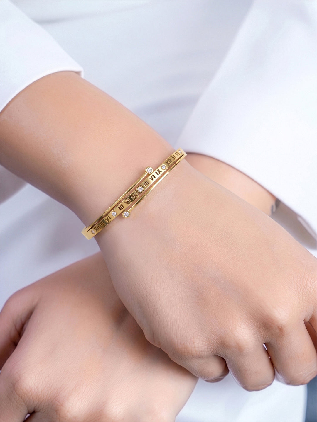 Justina Diamond 18K Gold Plated Small Wrist Bracelet