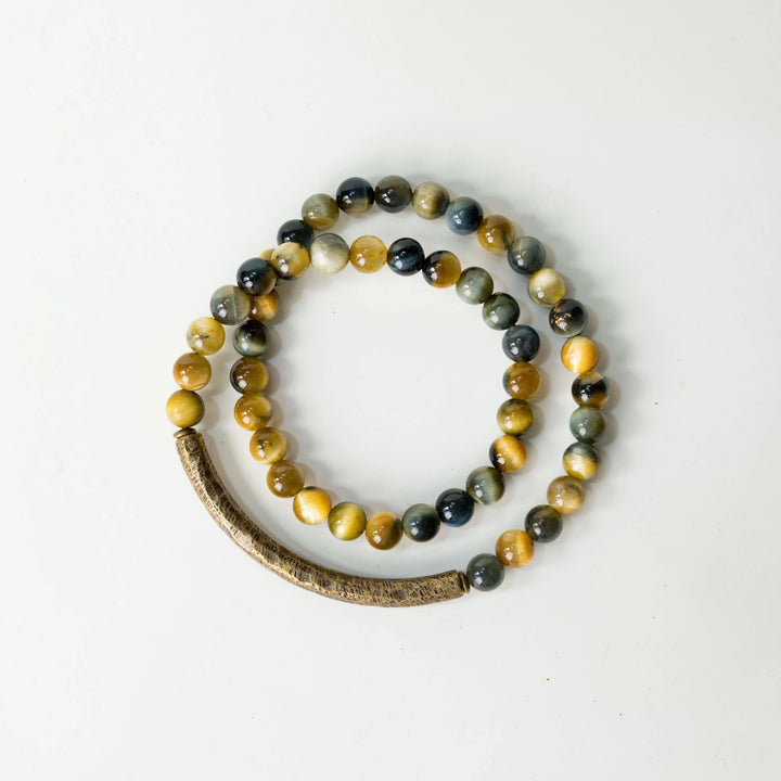 Hermod | Tiger Eye & Copper Handmade Bracelet