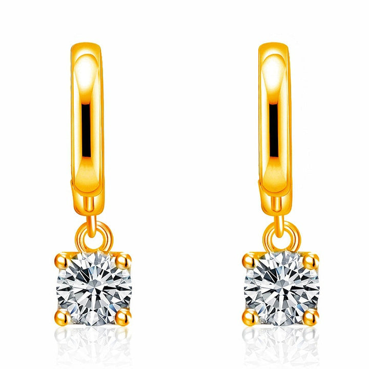 Aurora Square Drop Earrings | Gold 16k