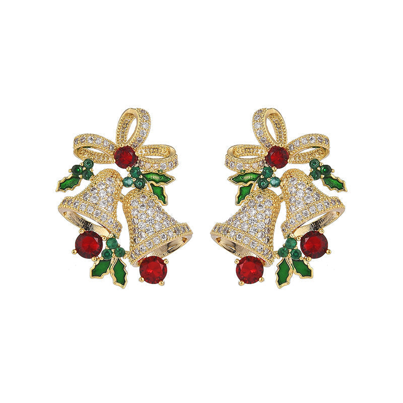 Shiny Christmas Wind Chime Earrings
