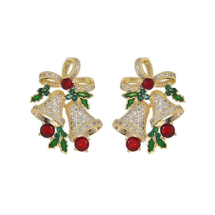 Shiny Christmas Wind Chime Earrings