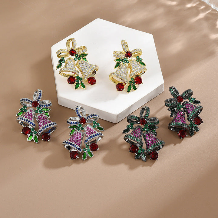Shiny Christmas Wind Chime Earrings