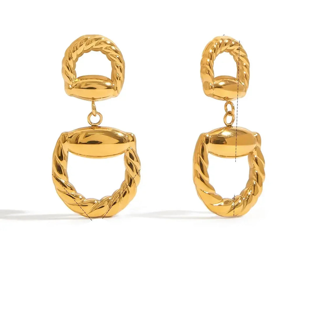 Eida Braided Gold-Plated Earrings