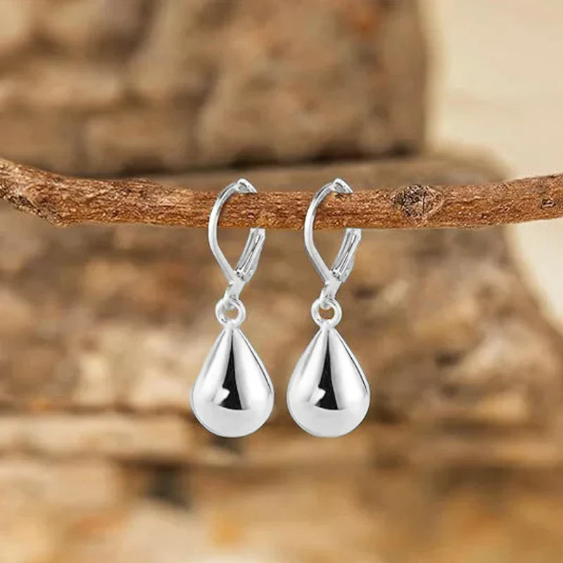 Drop Silver Earrings