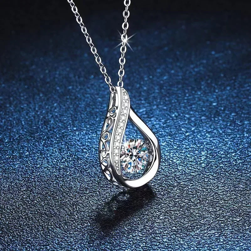 Drop Silver Bright Necklace