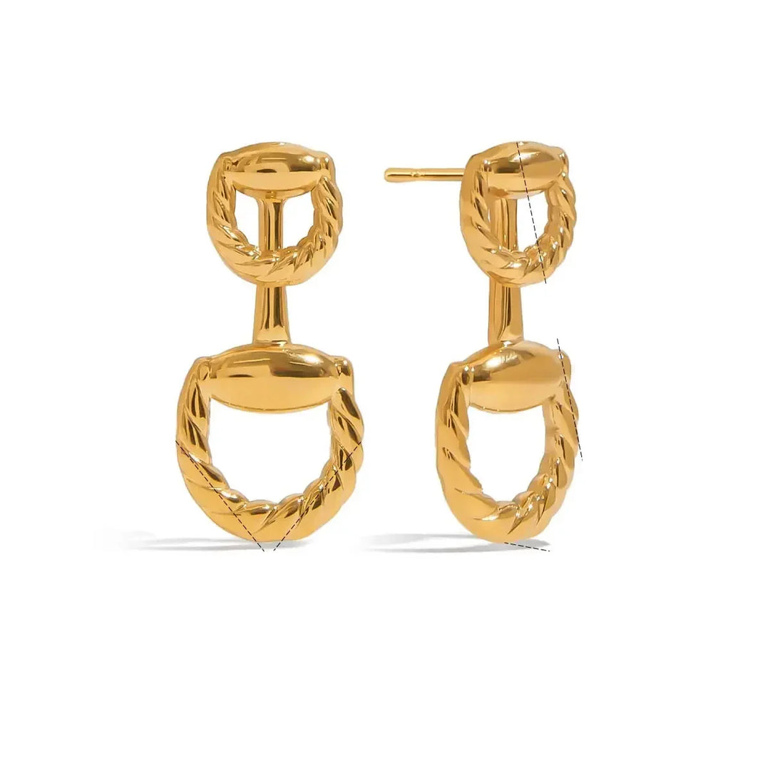 Eida Braided Gold-Plated Earrings