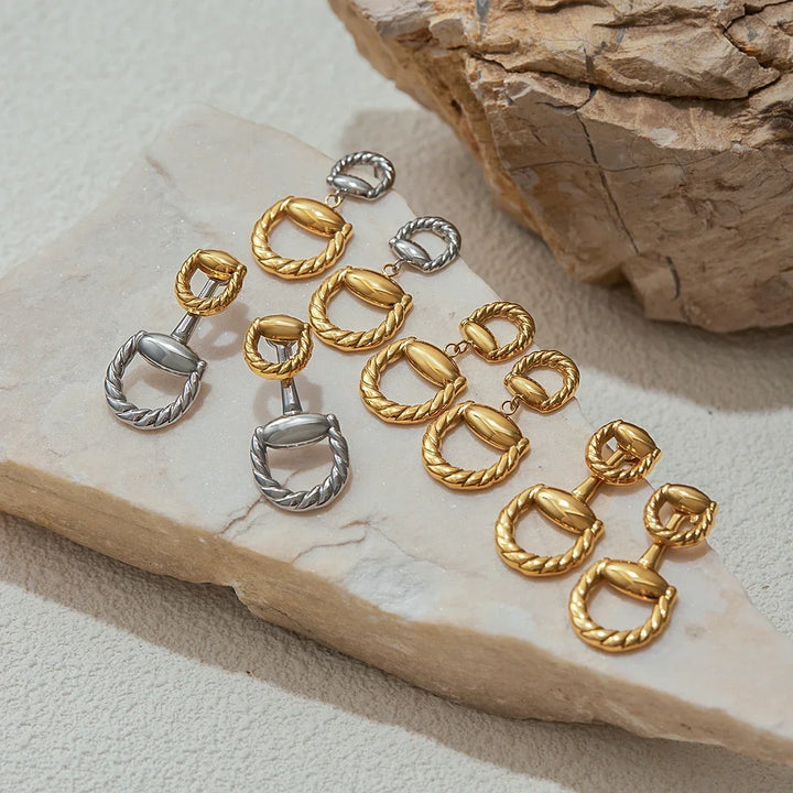 Eida Braided Gold-Plated Earrings