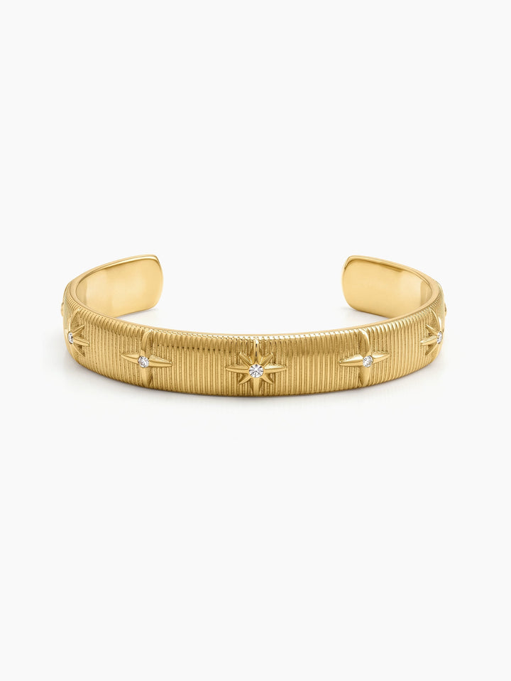 Simini Star 18K Gold Plated Cuff Bracelet