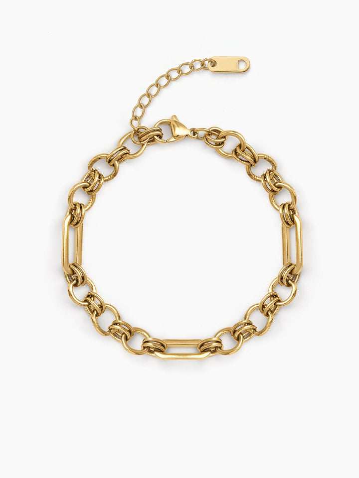 Veronica Link 18K Gold Plated Chain Bracelet